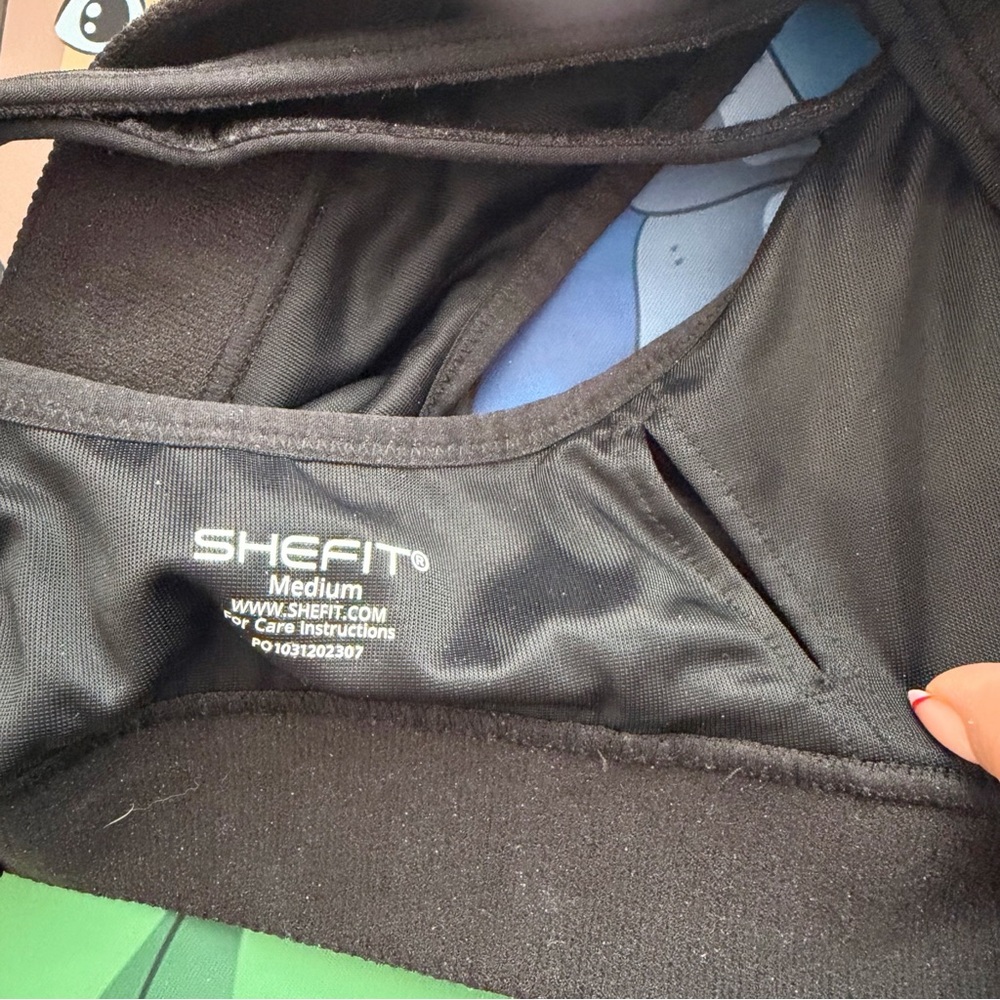 Shefit Black Sport Bra High Support Size M View 5